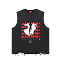 adorn,vest,baggy,black,graphic