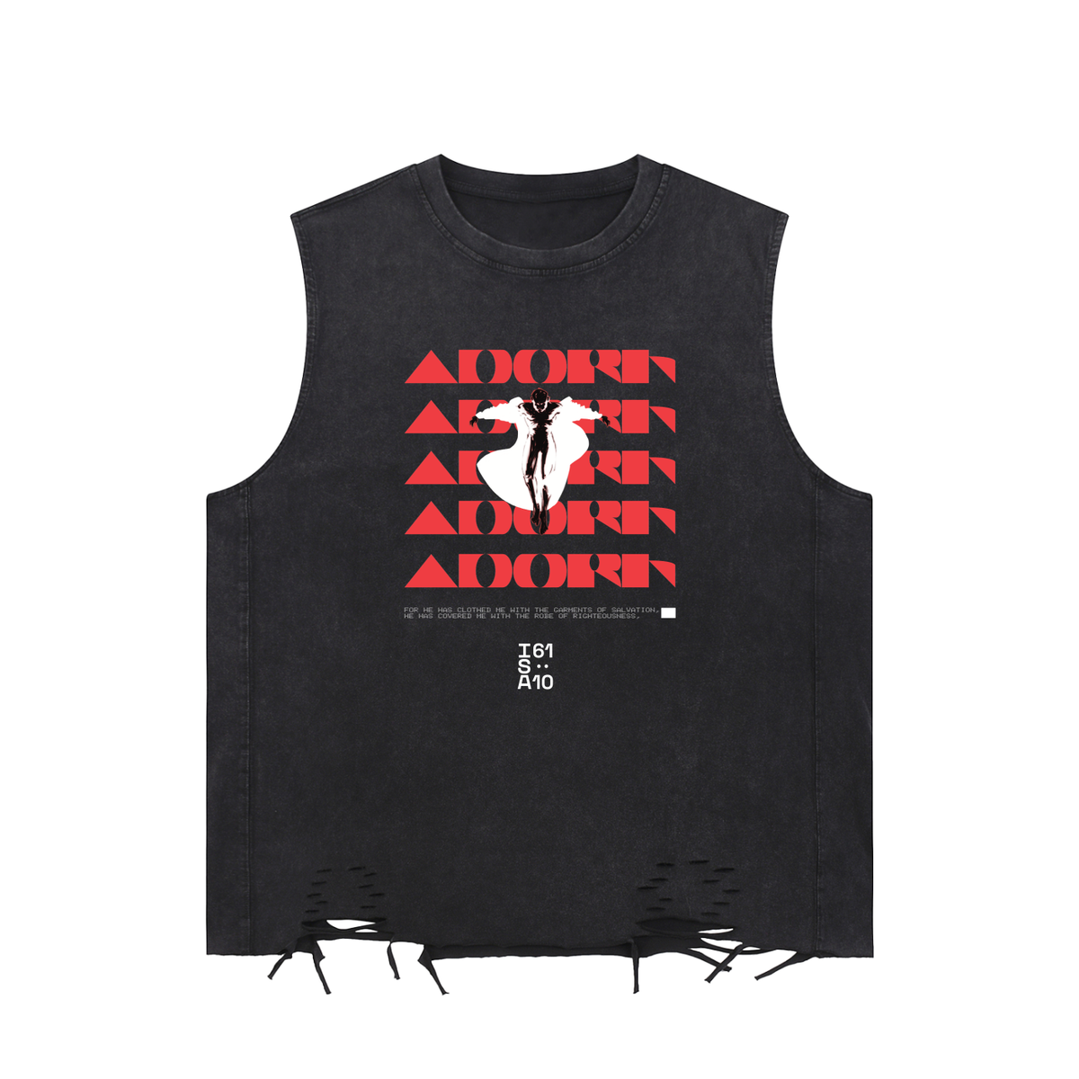 adorn,vest,baggy,black,graphic